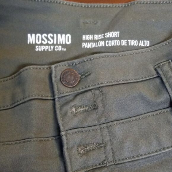 Mossimo Supply Co. Size 6 28 Shorts Womens High Rise Olive Green Cotton Blend - Picture 6 of 7